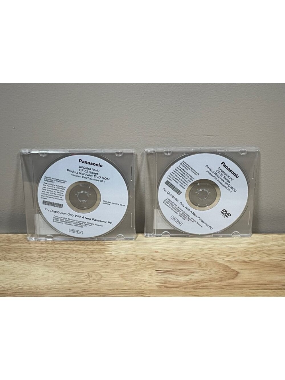 Sealed Panasonic CF-52 Series Recovery Discs Windows XP Pro Windows Vista Biz